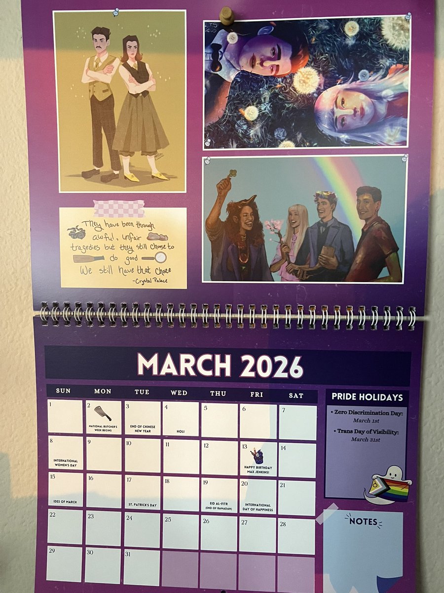 It’s new calendar page day!!!
#LuckyBearCharm #SaveDeadBoyDetectives