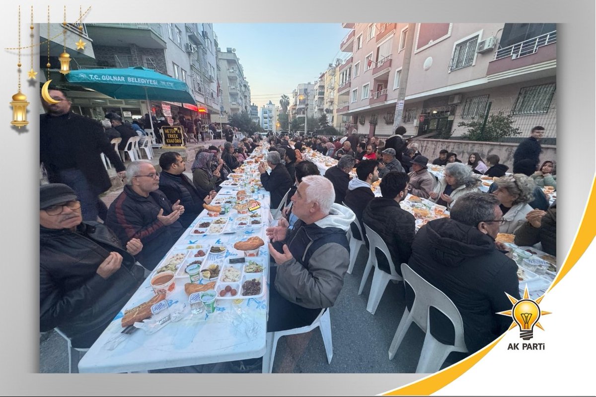 📍 TOROSLAR’DA GÖNÜL SOFRALARINDA BULUŞTUK

AK Parti Toroslar İlçe Teşkilatı olarak Ramazan ayının bereketini ve kardeşlik iklimini hemşehrilerimizle paylaşmaya devam ediyoruz.

🔸Çopurlu Mahalle Muhtarımız Sayın Canan Mor’un düzenlemiş olduğu iftar programına katılarak kıymetli