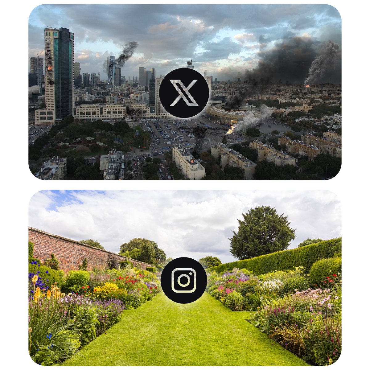 Kondisi sekarang antara twitter vs intagram