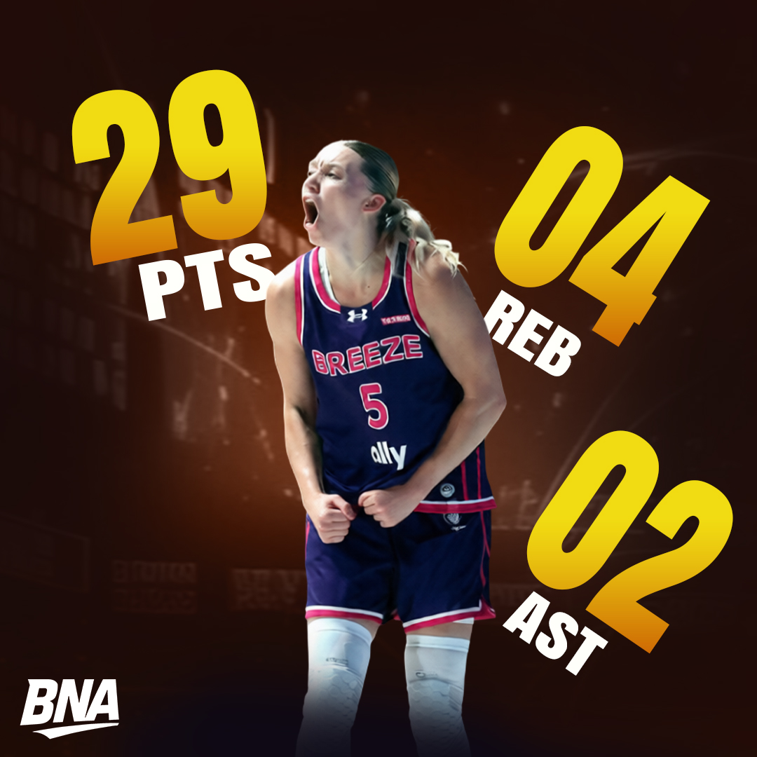 AusBballnews's tweet image. Paige is in full control! 🔥

Paige Bueckers poured in 29 points on 11/19 shooting, drilling 4 of 5 from deep while adding four rebounds and two assists. 🎯

When she’s this locked in, it’s tough to slow her down. 👀

#paigebueckers #collegebasketball #womensbasketball