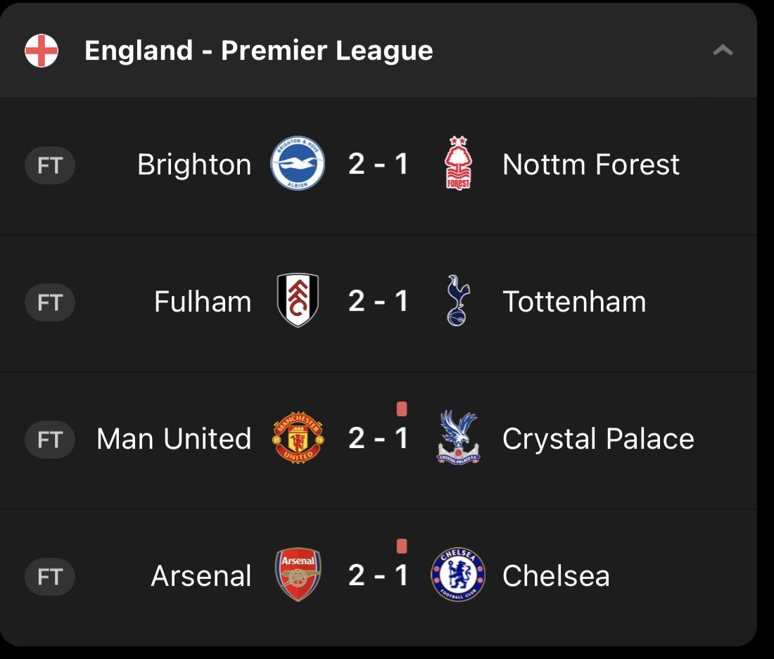 KibetMberia's tweet photo. EPL results 1st match https://t.co/edKLweoqIH