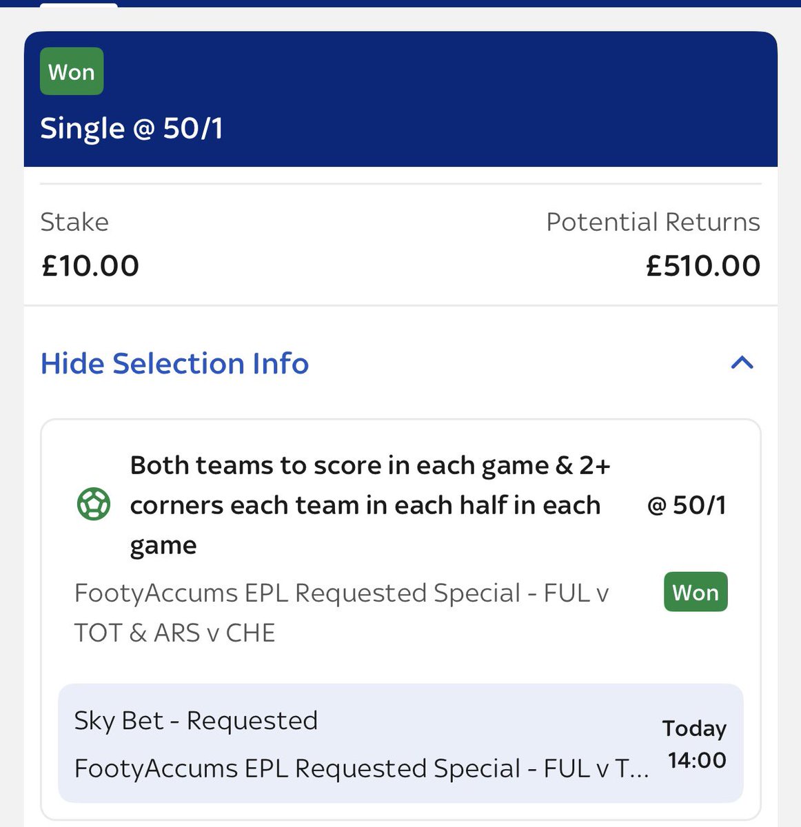 trickytoffee78's tweet photo. @FootyAccums https://t.co/cDuahjyNRp