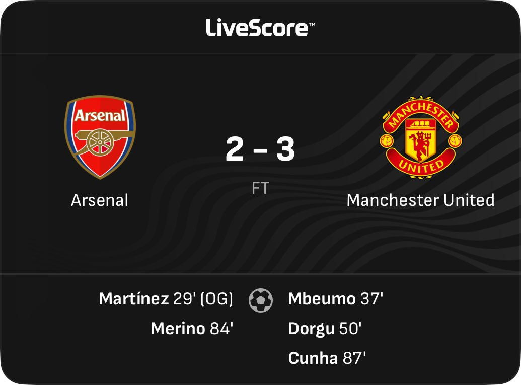 Beating Arsenal isn’t for everybody 🤷🏽‍♂️