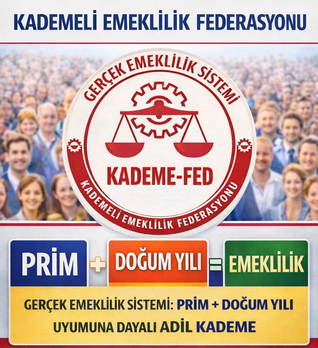 <a href="/KademeFed/">Kademeli Emeklilik Federasyonu</a> Devlet çalışana güven vermeli
“Primini öde, karşılığını al” demeli
Araya yıllar sokmamalı.
Bu güvenin adı: kademeli emeklilik.
<a href="/KademeFed/">Kademeli Emeklilik Federasyonu</a>
<a href="/ETTDER1999/">🧭 EMEKLİLİKTE TARİHE TAKILANLAR DERNEĞİ</a>
<a href="/EmekDerResmi/">EMEK-DER</a>
#KademedeBirlik