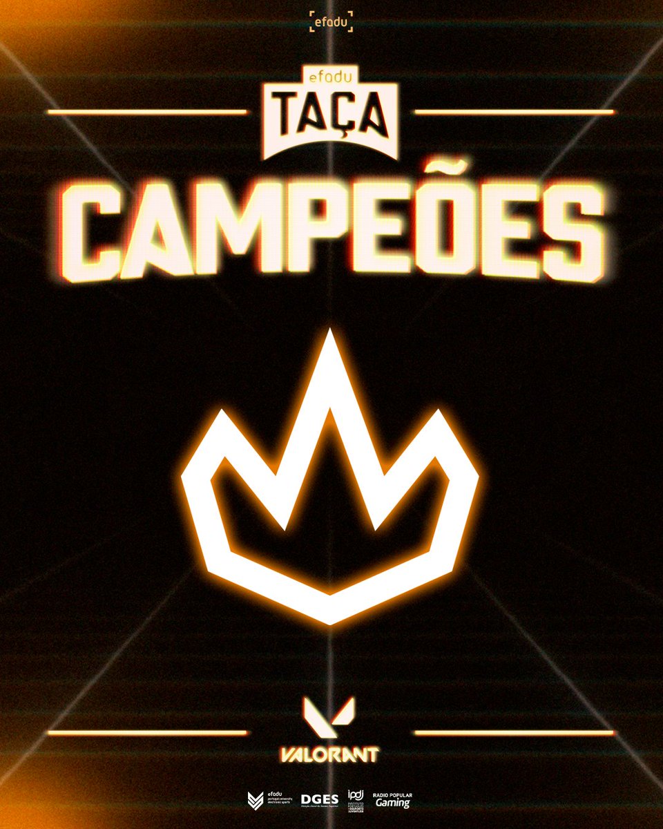 Eis os 𝗖𝗔𝗠𝗣𝗘𝗢̃𝗘𝗦 de Valorant da 𝗧𝗮𝗰̧𝗮 𝗲𝗙𝗔𝗗𝗨! 🏆🔥

#eFADU #TaçaEFADU