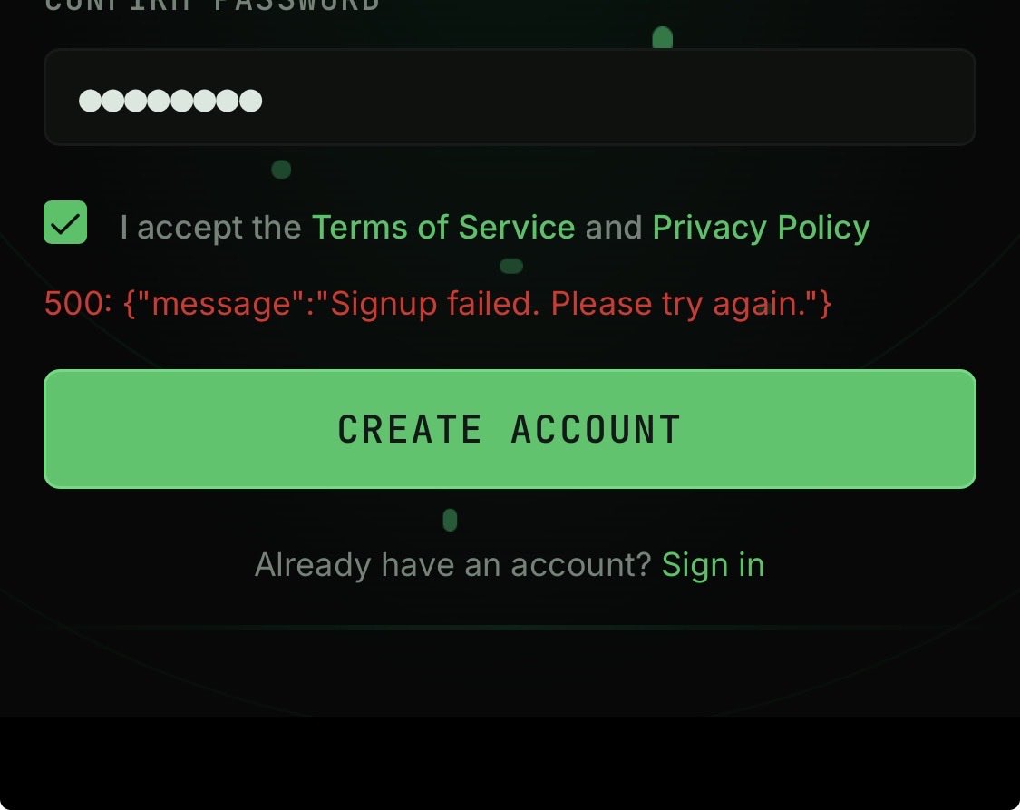 PinteshV8's tweet photo. @SitDeck 
Cannot sign in , please help https://t.co/7e0Ny3y2cj