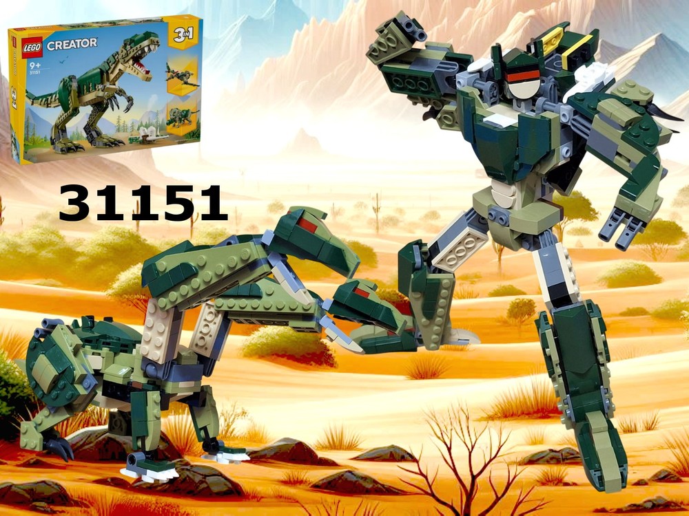 Turn your T. rex into the Transformer two-headed dragon