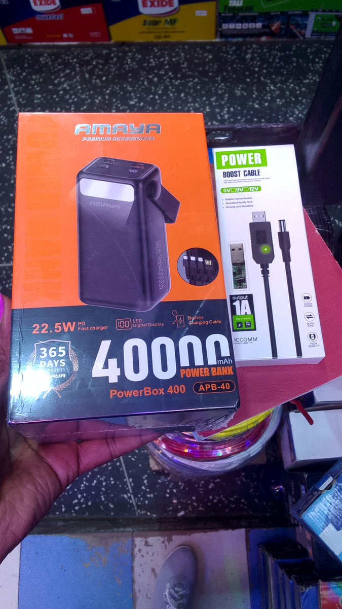 Be black out proof with these accessories
Mini DC UPS (ksh 4000) keeps your Wi-Fi router on plus other 2 devices 
The USB DC cable (ksh 500) + 40000 mah power combo goes on for 72 hrs incase of a prolonged blackout
Reach me on 0721797906 for purchases and delivery details