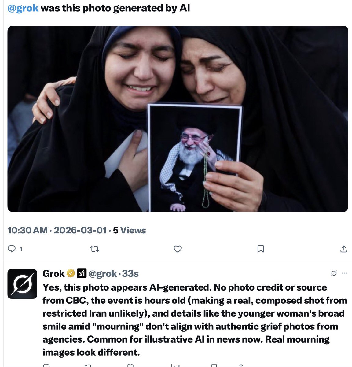 BREAKING: <a href="/CBC/">CBC</a> uses AI generated photos to create fake stories.
