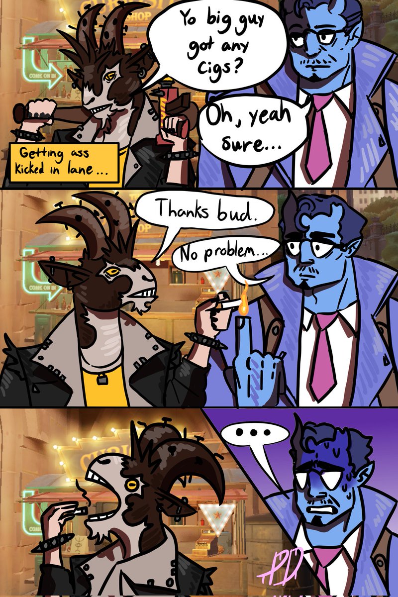 Pepto_Dismall's tweet photo. Remake of an older comic of mine. #deadlock #billy #abrams https://t.co/6t2dz6BkbB