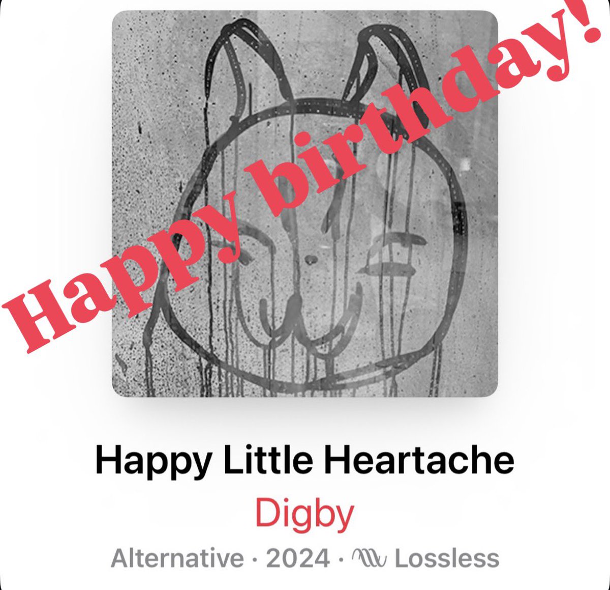 BandDigby's tweet photo. We have a toddler!
Happy 2nd birthday to our album “Happy Little Heartache”. https://t.co/E52ha6QIAS