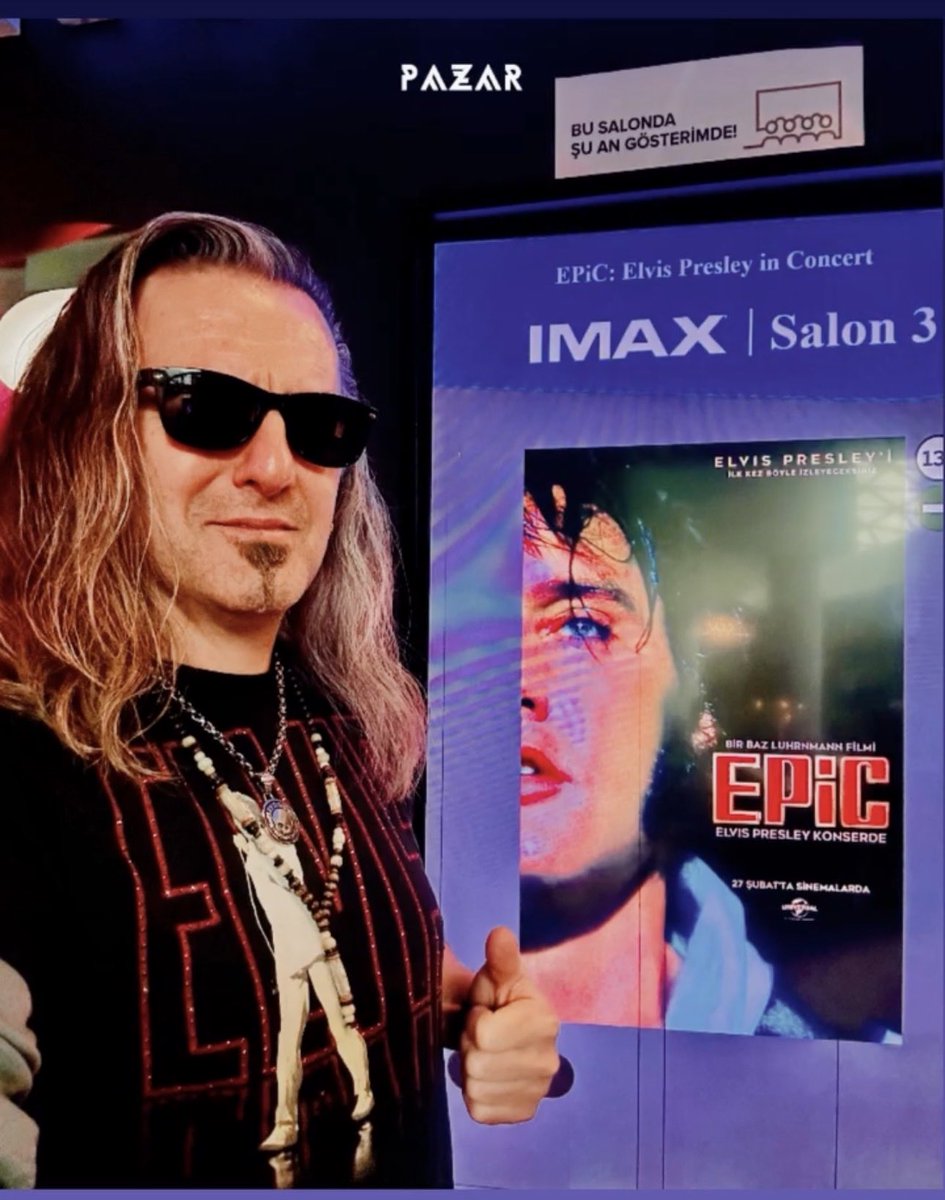 EPIC : Elvis Presley in Concert.
Filmi Imax de izledim…müthiş…kaçırmayın bence…çok enteresan yapım hikayesini okursunuz zaten …ortaya çıkan iş çok başarılı ve Elvis’ in muhteşem performansını bence özellikle İmax de izlemelisiniz.