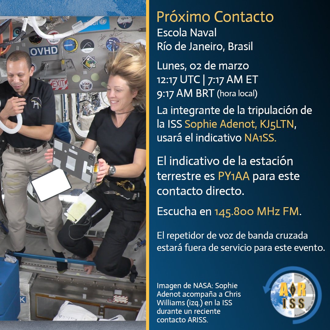 ARISS en español tweet media