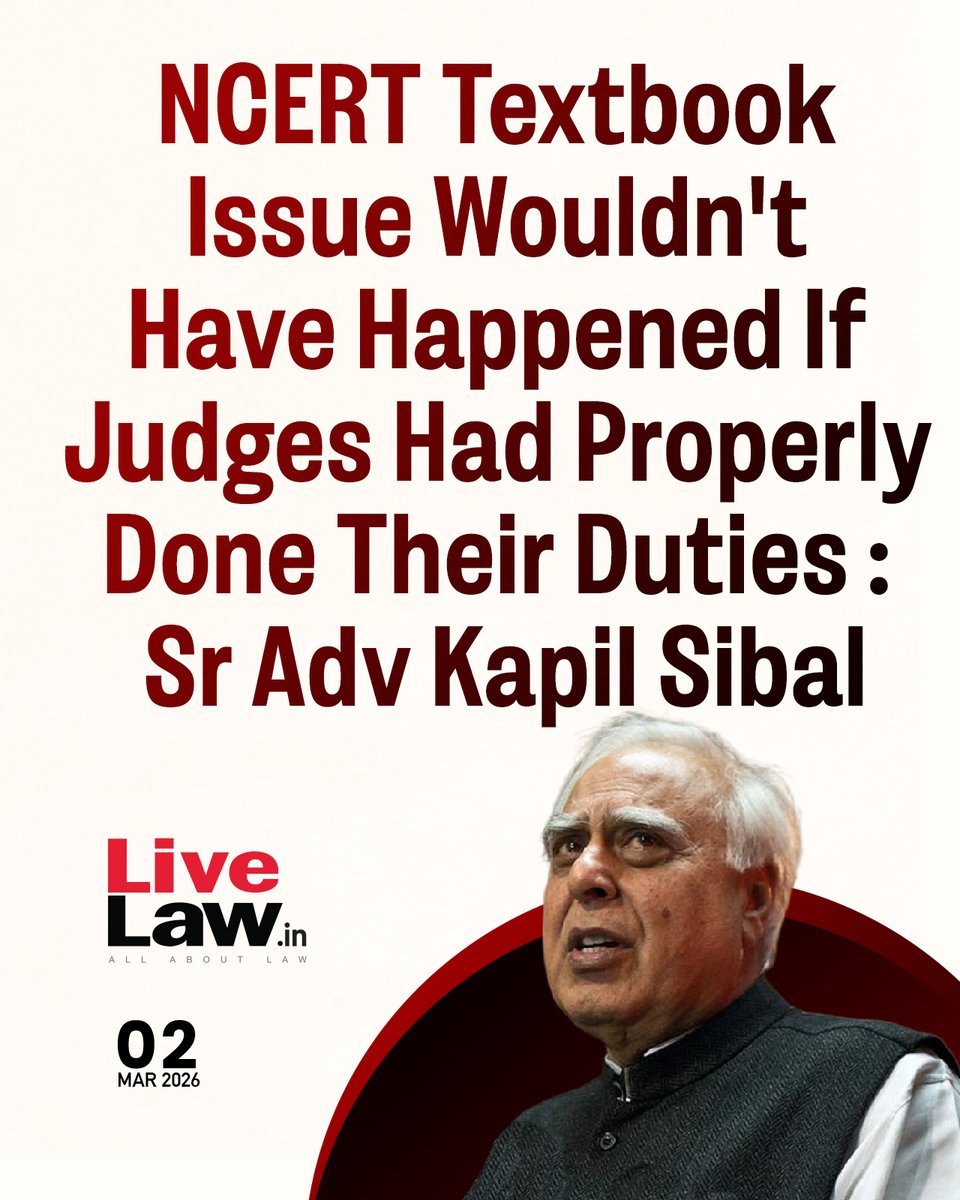 Sibal voiced a concern that there was a complete breakdown of constitutional machinery in the country.
Read more: bitl.to/5ie4
#NCERT