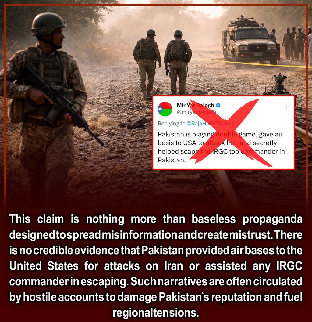 UzmaBalochz33's tweet image. Pakistan has consistently maintained that its territory will not be used against any other country and has repeatedly emphasized respect for the sovereignty of neighboring states.
#Pakistan
#RespectSovereignty
#CounterDisinformation
#RegionalStability #TruthMatters