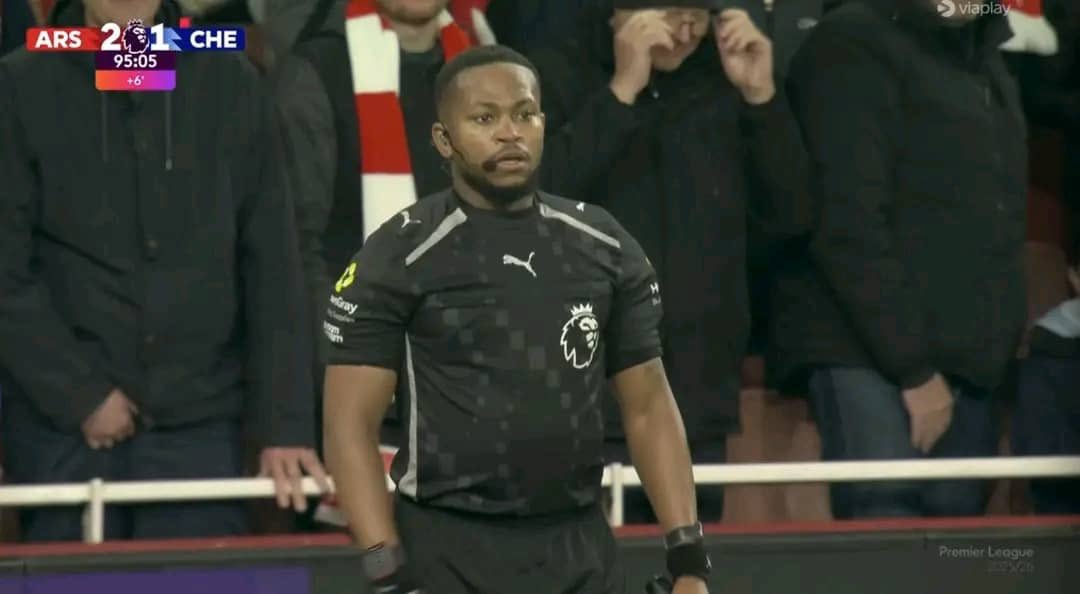 This is the first time I’ve seen a Black assistant referee officiating in the Premier League.