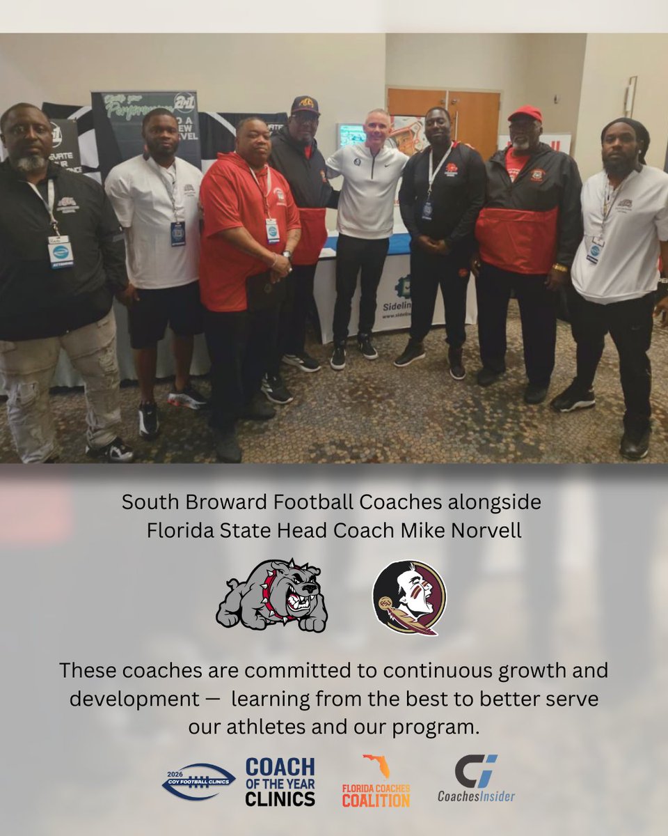 CoachJohnHolmes's tweet photo. Thank you to @Coach_Norvell  for sharing insight on leadership, culture, and building championship standards. Preparation, accountability, and daily discipline are what separate good programs from great ones. #OrlandoCOY #COYFootball #PayFLCoaches #CoachesInsider https://t.co/ksjG6DTNl3