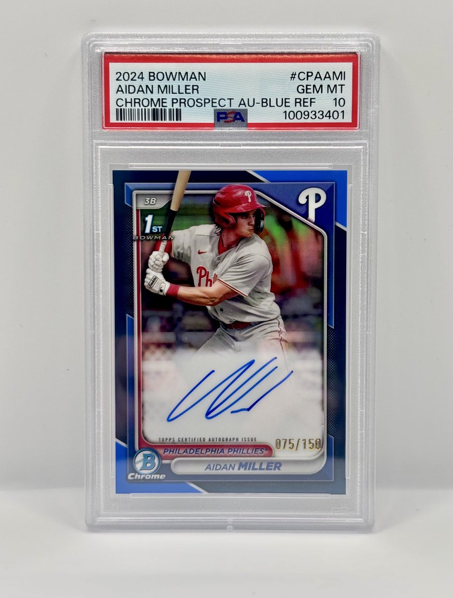 ‼️FOR SALE‼️

2024 Bowman Chrome Aidan Miller Blue Refractor Auto, /150 PSA 10

🏷️$1,200

RTs much appreciated 🙏