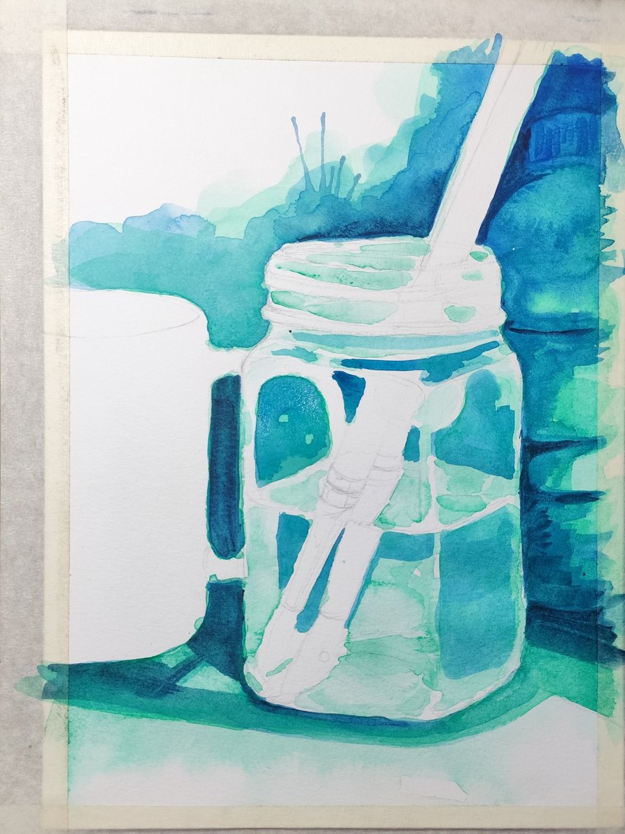 Be_Illustrated's tweet photo. Proses belajar nggambar obyek transparan menggunakan cat air.
7 jam nggambar + nunggu kering + leyeh-leyeh + rokokan.

#watercolor #painting #workinprogress https://t.co/0WTNVvDkrH