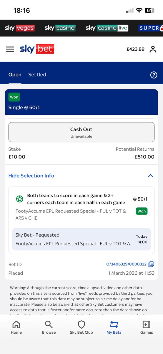 lordiain's tweet photo. @FootyAccums Thank you so much!! Amazing!! https://t.co/CECANRzsZ1