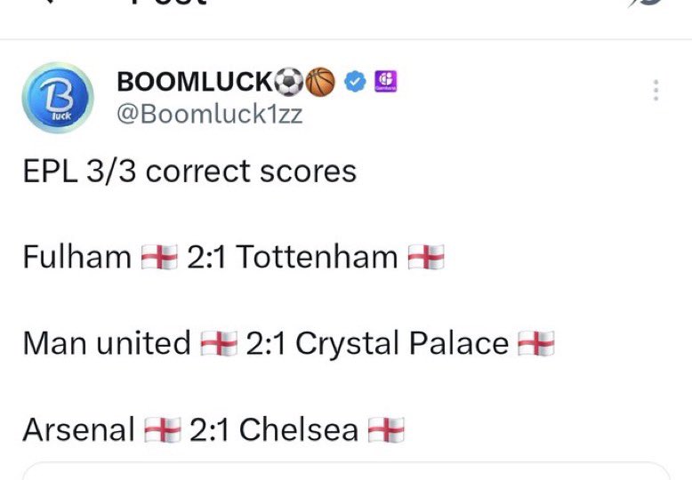 Tipster_Blood's tweet photo. Correct score flood at my page today , congratulations to y’all  @Boomluck1zz and @Drealsalt 

You deserve some flowers 🎉🎉🎉🎉🎉🎉 https://t.co/YMWTxeiAC8