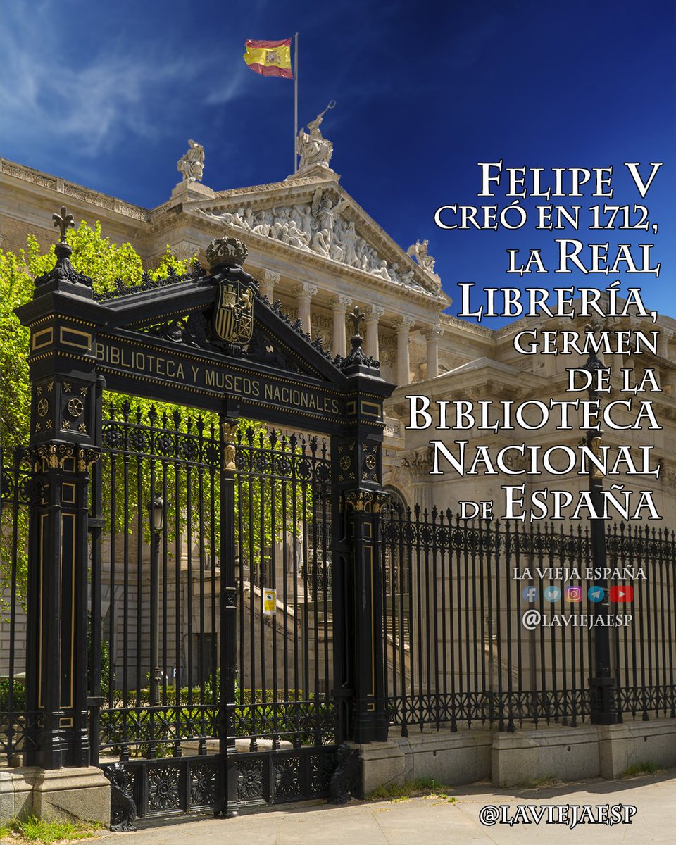 LA REAL LIBRERÍA
La Real Librería, fundada en 1712 por Felipe V, fue el germen de lo que hoy conocemos como la Biblioteca Nacional de España. Es el diario de navegación de la cultura española desde la Ilustración hasta la era digital 
laviejaespaña.es/real-libreria