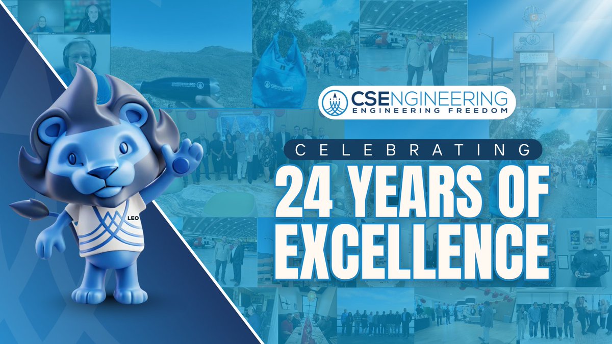 CSECorp's tweet photo. 24 Years of Excellence. Since 2002, CSE has delivered mission-focused solutions with integrity and innovation. Our growth is built on the dedication of our employees, the trust of our customers, and the strength of our partnerships. Here’s to 24 years and the future ahead. https://t.co/VxOAhfQgV3
