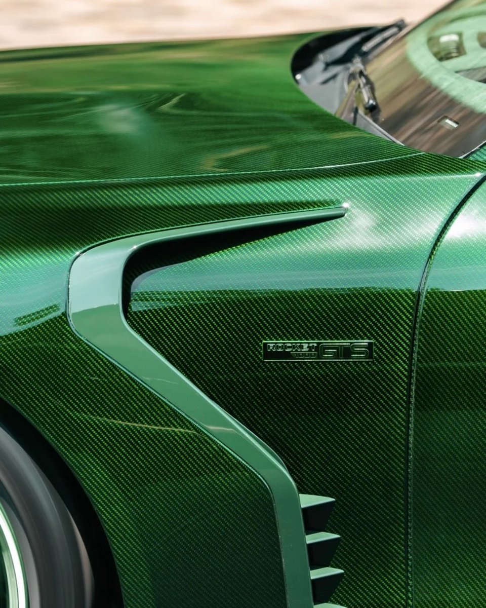 duPontREGISTRY's tweet photo. 2026 BRABUS ROCKET GTS “Mean Green” | Asking Price: $1,387,081

The 2026 Mercedes-Benz AMG SL 63 BRABUS ROCKET GTS “Mean Green” redefines what a modern Grand Tourer can be. Transformed through a full ROCKET GTS coachbuilding conversion, its shooting-brake bodywork is sculpted from tinted carbon fiber in Mean Green, blending artistry with aggressive intent.

Power comes from the BRABUS Rocket 1000 powertrain, producing 986 bhp and 1,342 ft-lbs, supported by the PowerXtra B40E-1000 upgrade and a valve-controlled BRABUS exhaust. Forged Monoblock P Platinum Edition wheels with carbon AERODISCS, BRABUS sport suspension, and Mean Green brake detailing complete the performance statement.

Inside, the interior pairs Signature carbon accents, a bespoke steering wheel, anodized Shadow Gray trims, and handcrafted details throughout, right down to the luggage set and key cover. A Gran Turismo Shooting Brake built for those who demand absolute presence, performance, and craftsmanship.

Learn more: https://t.co/fT21lC8f8J