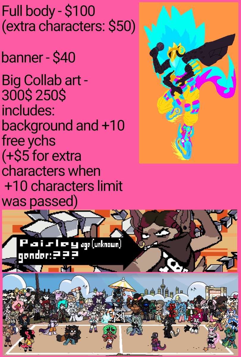DoomdrawsRT's tweet photo. Commissions are now Open!!!

NSFW stuff have same price as sfw

Discord contact: Doomdraws

Gifs:
$30 for 4frame gif
$50 for 6frame gif
$100 for +10frame gif

Terms of condition: 
Use PayPal 
$ only 
Payment after commission done
No mention of commission nd art leave  inbox empty https://t.co/tUHQpMG0AC