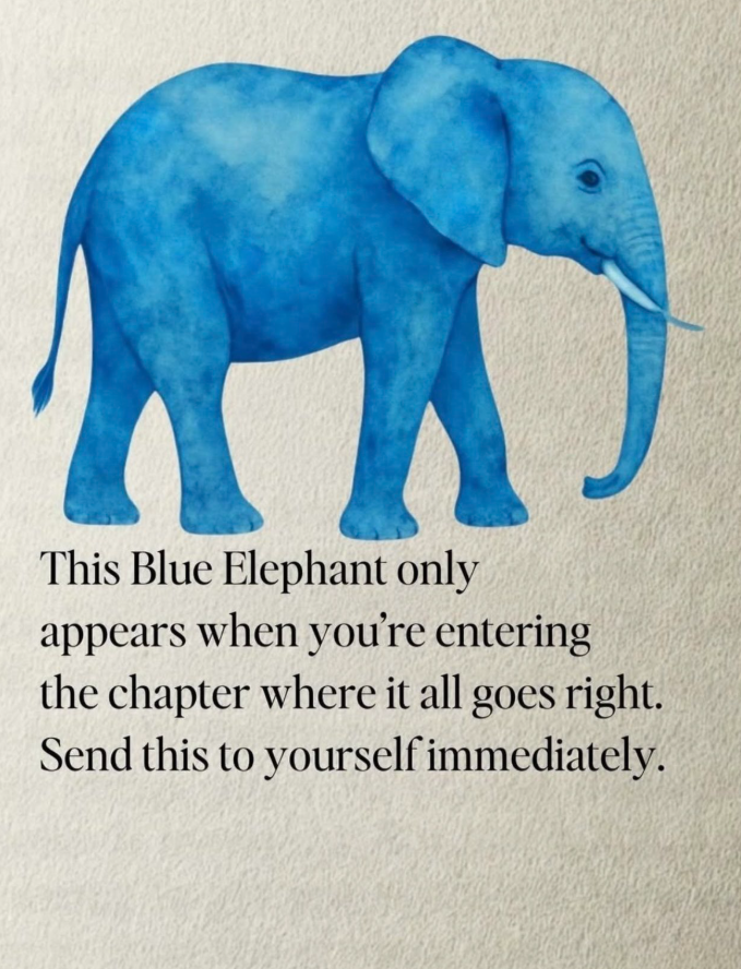 Welcome new holders! For anyone new to Blue Elephant, it's based off of this type of viral post. The more people see it organically, the more will realize there is a blue elephant token. And then the flywheel activates. 

No dev fees for this token! 100% trader cashback. 👏