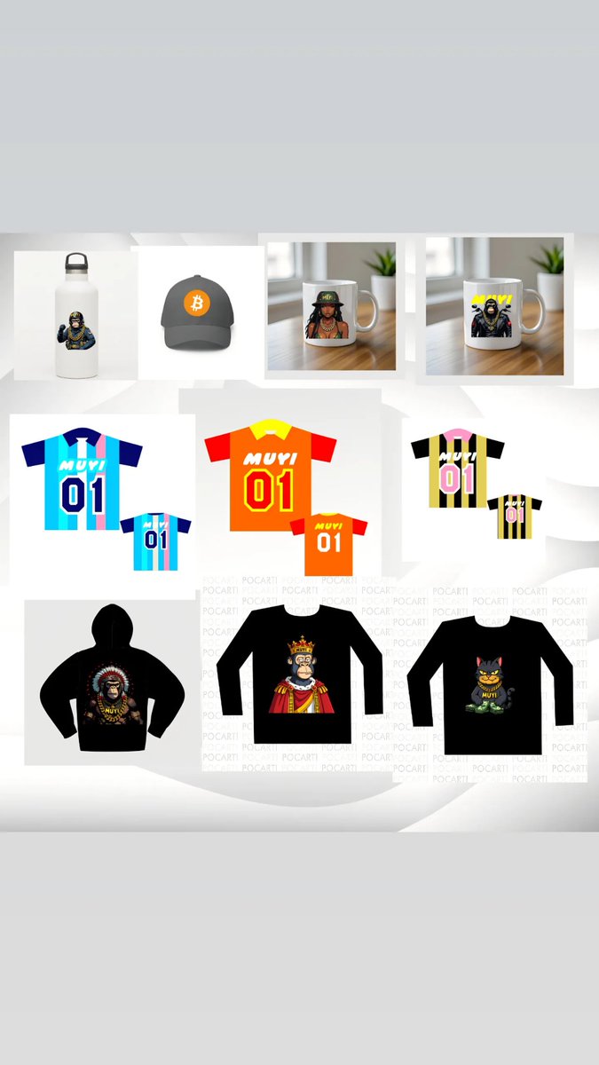 Muyiwadigital's tweet photo. MUYI Collection 🌍✨
Wear it 👕 | Hold it ☕ | Own it 🖼️
Hoodies 🧥 • Joggers 👖 • Tees 👕 • Mugs ☕ • Flasks 🍼 • Lighters 🔥 • NFTs 💎
From the streets 🏙️ to the blockchain 🌐
Creativity meets ownership.
#MUYI #NFTDrop #CreativeLifestyle #StreetLuxury https://t.co/Q30OZQ8eht