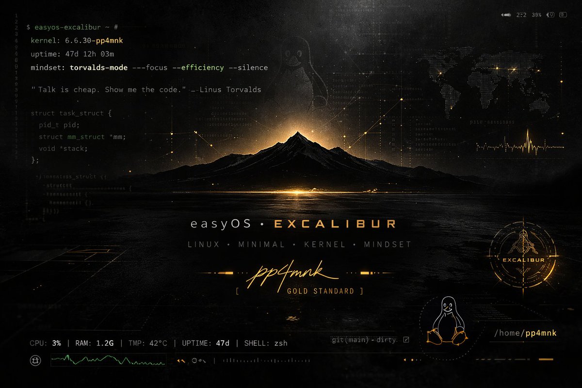 pp4mnkeasyos's tweet image. No todo es velocidad.
No todo es brillo.
No todo es ruido.
A veces, lo que realmente importa es el silencio:
el sistema que no estorba,
el escritorio que no distrae,
el entorno que desaparece para que el código aparezca.

#DeveloperLife #HackerMindset
#MinimalWallpaper #EyeFriend