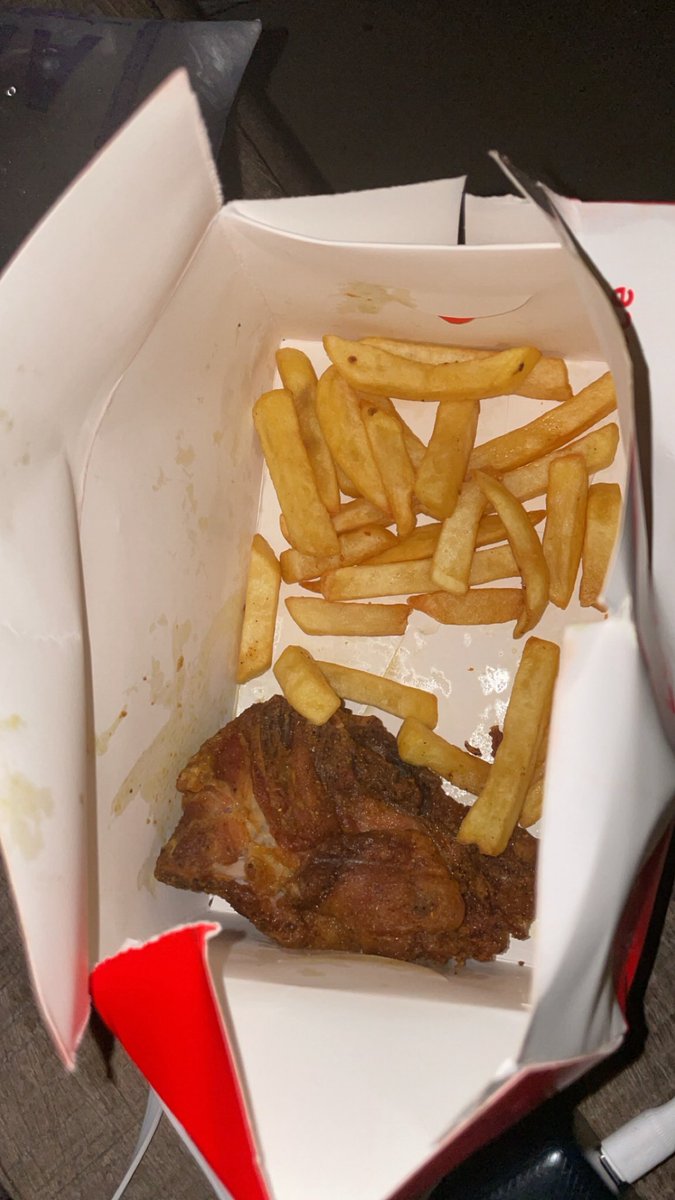 What I ordered.                    What I got.
God will punish you <a href="/ChickenRepublic/">Chicken Republic</a>!