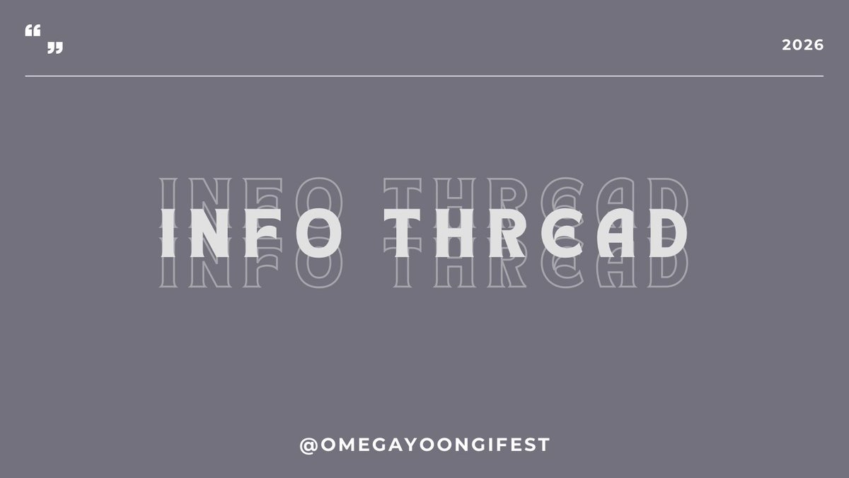Omega Yoongi Fest | prompting tweet media