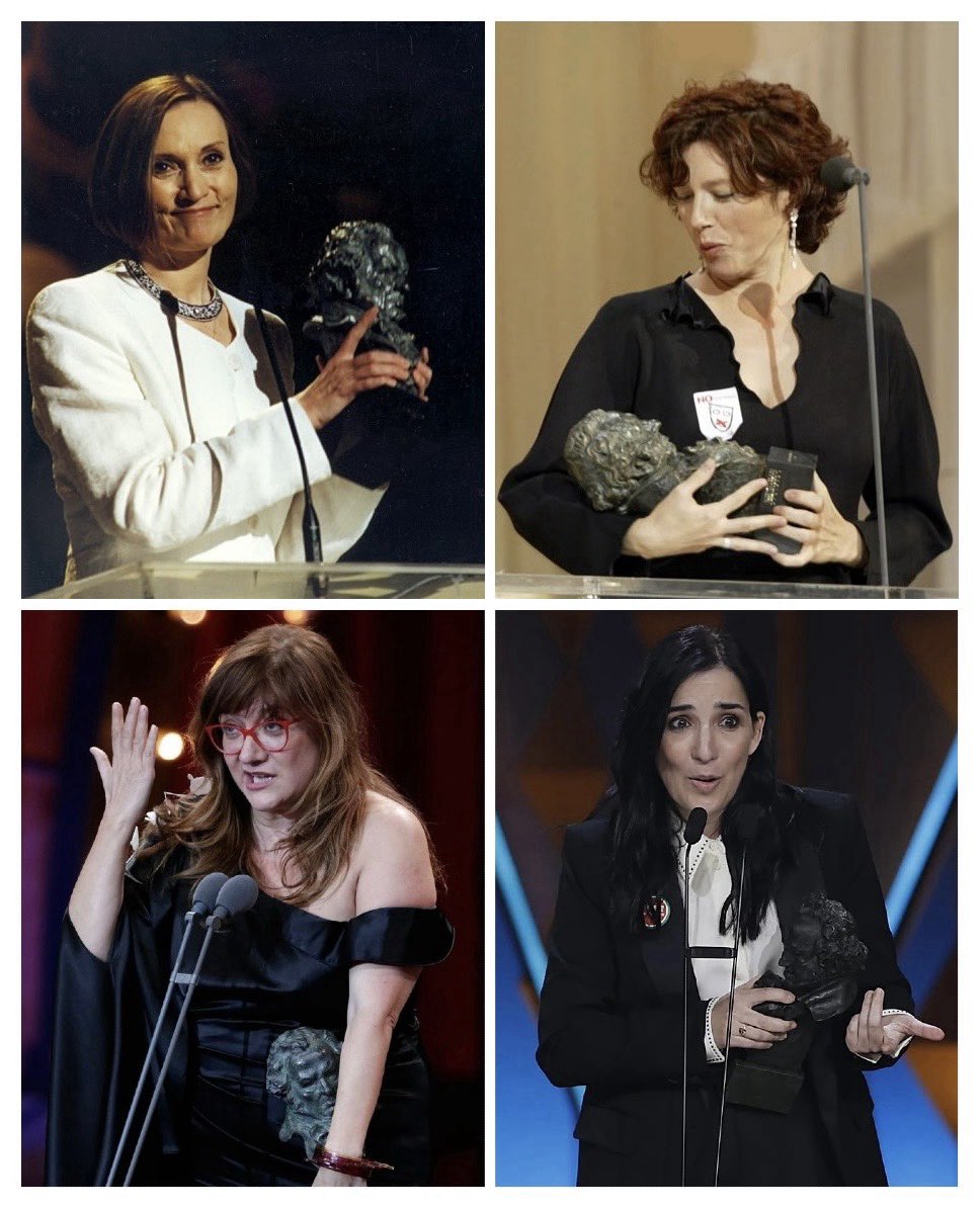 JuanRoures's tweet photo. Solo hay 4 mujeres con el Goya a la mejor dirección en 40 ediciones:

• Pilar Miró
«El perro del hortelano», 1996

• Icíar Bollaín
«Te doy mis ojos», 2003

• Isabel Coixet
«La vida secreta de las palabras», 2005
«La librería», 2017

• Alauda Ruiz de Azúa
«Los domingos», 2025 https://t.co/BKA3c1Ibmq