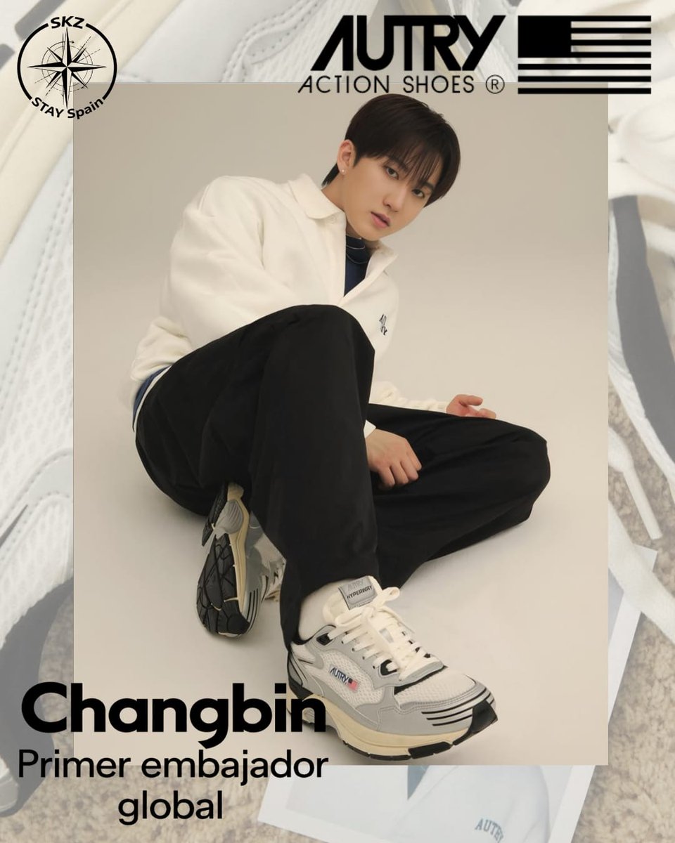 skzstayspain's tweet photo. ¡¡Changbin se proclama el primer embajador global de la marca Autry!!!🔥
La marca ha apostado a uno de los integrantes que mejor lleva el estilo street wear!!
#changbinxAutry #chanbin #autry #straykids https://t.co/NLurHeDpzg