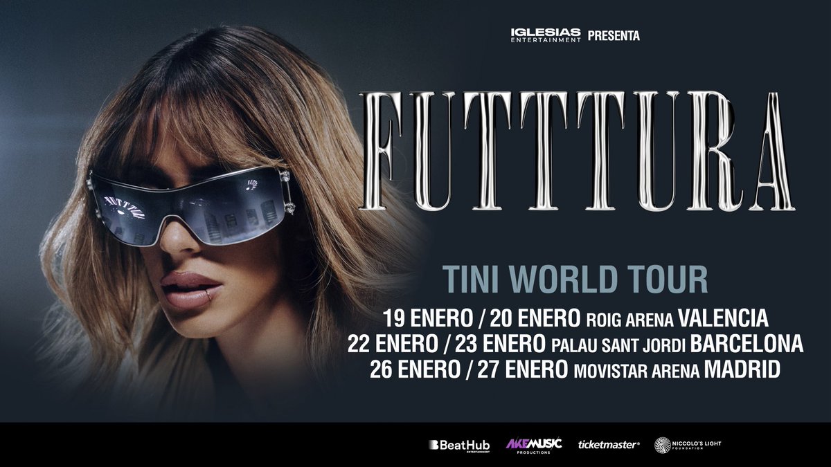 TonyAguilarOfi's tweet photo. Hoy en #40GlobalShow530 celebramos la llegada del #FUTTTURA TINI WORLD TOUR de @TiniStoessel a España 🇪🇸 🇦🇷
Escuchamos juntos 36 VIDAS. @40GlobalShow en @Los40 https://t.co/ixtsyukzKr