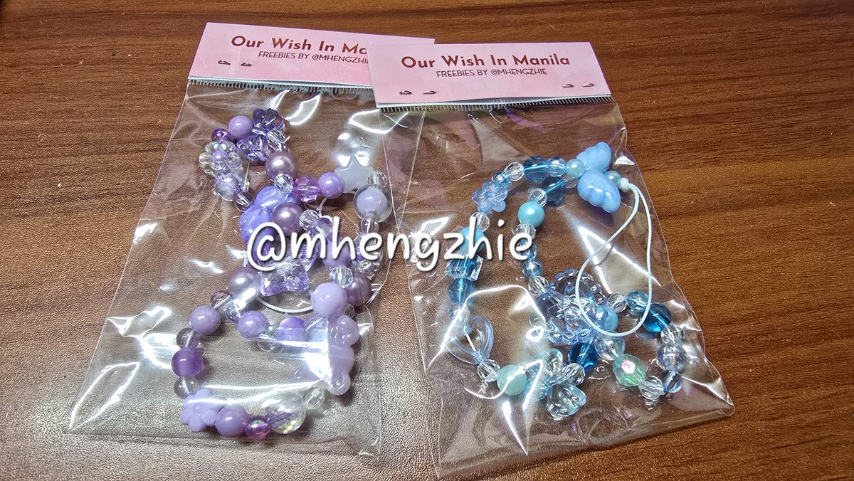 #OURWISHinMANILA FREEBIES by <a href="/mhengzhie/">jeymee hong</a> 

Cellphone strap (handmade)
💘1:1 
💘Show ticket to claim
Available:
💓 pink x 17
💙 blue x 1
💜 purple x 1

Open for trades, please Dm @Diybychie 
(Separate freebie po ito made by my sis so you can trade din here)
#NCTWish