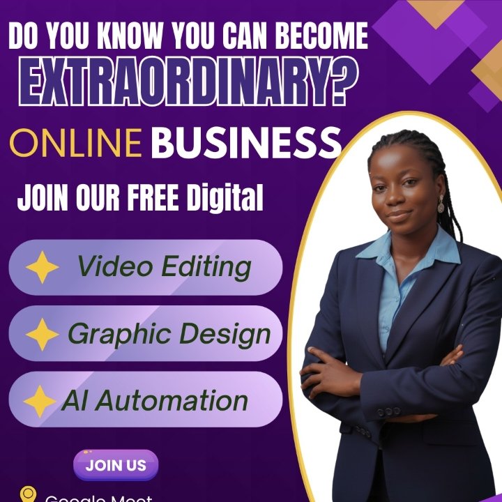 theprominence48's tweet photo. Becoming extraordinary
Sunday, 1 March · 8:00 – 9:00pm
Time zone: Africa/Lagos
Google Meet joining info
Video call link: https://t.co/JQbFuEsde0 https://t.co/FLrwwVxgUZ