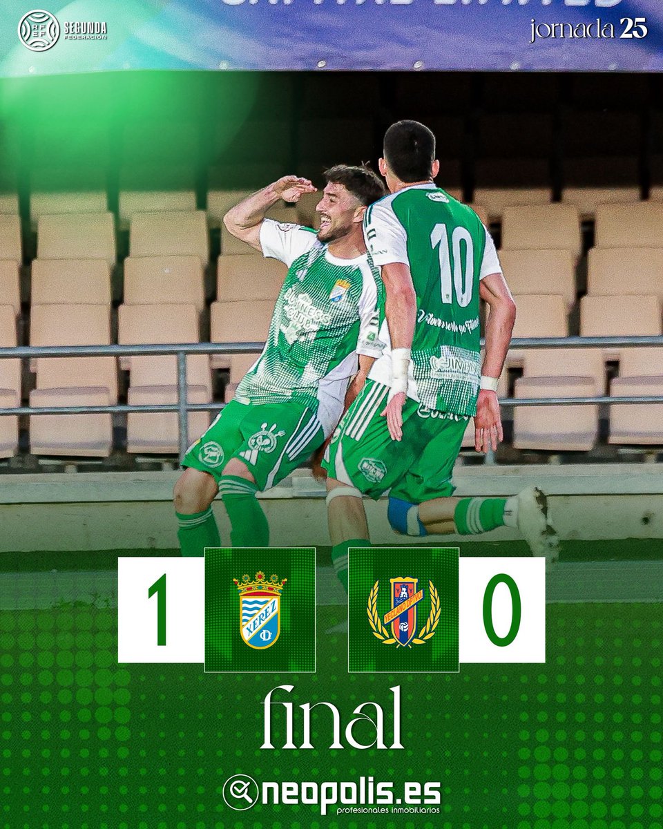 ⏱️ 96' | ¡¡FINAAAAL DEL PARTIDO EN CHAPÍN!!

💙 El #Xerez consigue volver a sumar de +3️⃣ en un partido en el que el 𝑪𝑶𝑹𝑨𝒁𝑶́𝑵 fue el protagonista del encuentro.

📺 mmovilnetwork.com/xerezcdtv

💚 1️⃣-0️⃣ 🔵 #XerezYeclano