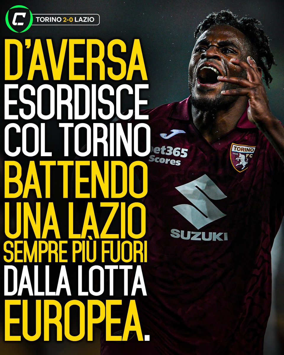 CronacheTweet's tweet image. Dopo 3 sconfitte e un pareggio nelle ultime 4, il #Torino torna alla vittoria alla prima di Roberto #DAversa ✅

A deciderla i gol dei due attaccanti dei granata: Giovanni #Simeone (che in carriera ha segnato 11 gol alla #Lazio) e Duván #Zapata. Con questa vittoria la zona