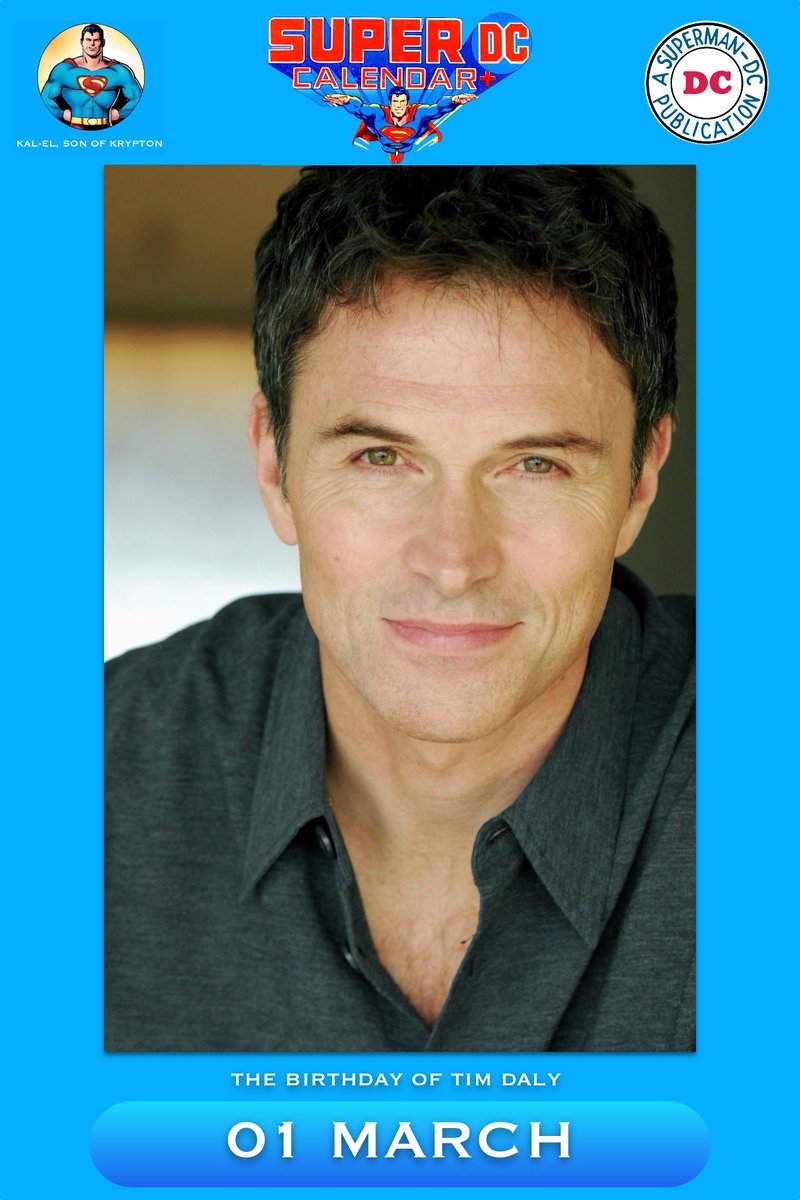 KalElSonOfKrptn's tweet image. 01 March: The birthday of Tim Daly, born in New York, NY in 1956.

#TimDaly #Superman #SupermanTheAnimatedSeries #DCCalendar #DCComics
