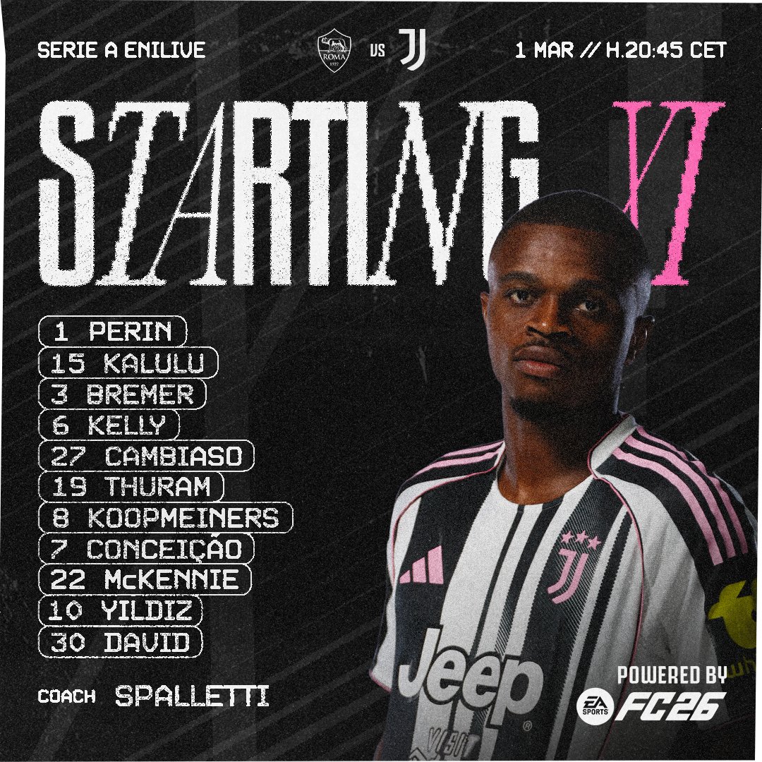 Vorige week zaten we zelf in Olimpico 🏟️, vanavond (20:45) belooft ook weer een lekker potje te worden. #RomaJuve

🔸Drie Nederlanders starten in de basis.🇳🇱

🟡🔴 Donyell Malen en Devyne Rensch namens de Giallorossi.

⚪⚫ Teun Koopmeiners namens de Bianconeri.