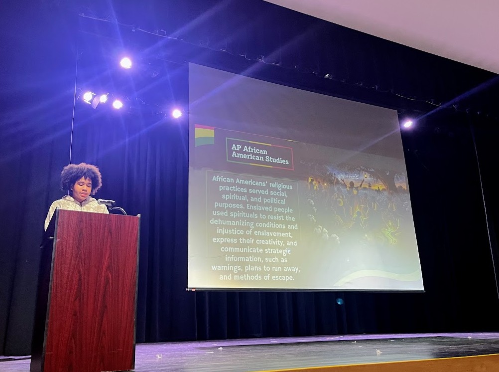 MrTonySantana's tweet photo. Attended the student-hosted Black History Month celebration at BHS. A powerful culminating event honoring history, culture, & voice through poetry, song, and dance. A meaningful reminder of the importance of education, empowerment, & living our Clipper PRIDE values. #clipperpRIDE https://t.co/s6i14T3hMJ