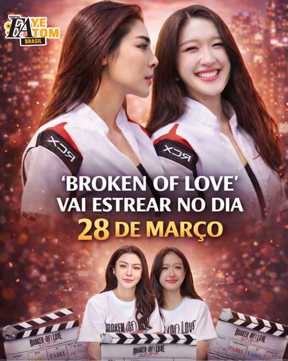 fayeatombr's tweet photo. Estamos muito animados em compartilhar que Broken (Of) Love terá a estreia do primeiro episódio no dia 27 de março, no Siam Pavalai, Siam Paragon ✨ (exibição presencial).

E para todos que não puderem comparecer, não se preocupem: estará disponível para assistir online no dia 28 de março! 🎬

#BrokenOfLoveTheSeries
#FayeAtom
#FayePeraya #AtomPariya
#BrokenOfLoveหัวใจช้ำรัก
#FabelEntertainment
@malisorn00 @atomprys @BBrokenOfLove @FFabel_Ent