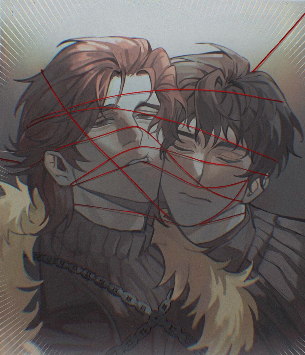 FilmOfLifeBurst's tweet photo. - You always had the feeling that, at some moment, your fates became entangled like a skein batted into a knot by a kitten. The thread binding you must be hatred, or blood. But whose blood is it? Yours, or his?

#gotoc #ramsaybolton #jothusumber #jomsay #gameofthrones #Ocxcanon https://t.co/iLp1BDWOXO