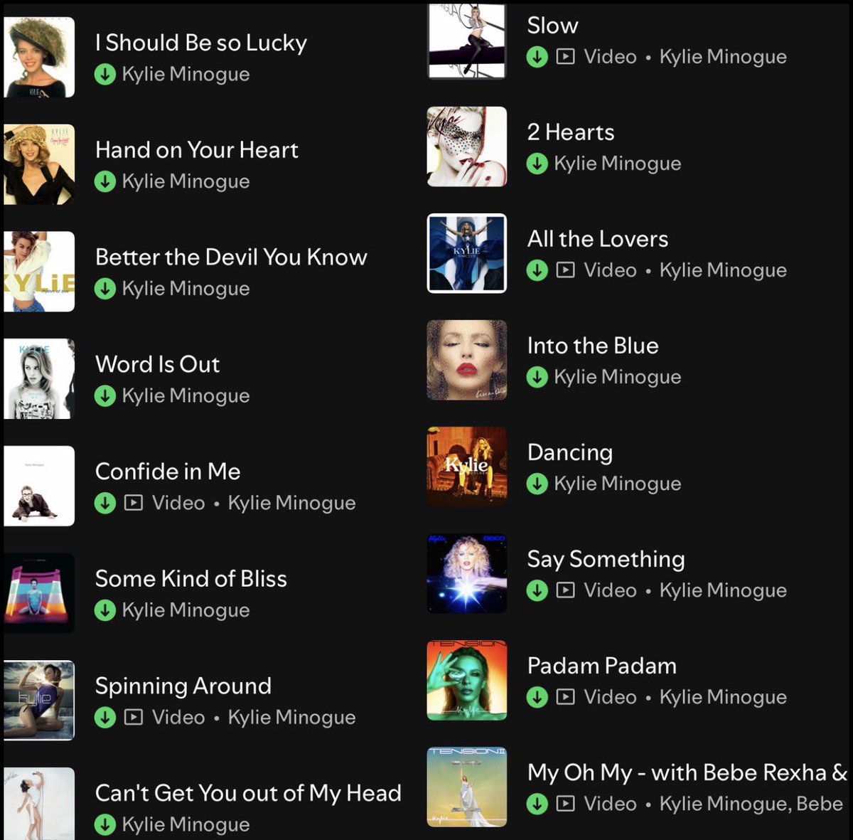 mother Kylie lead singles!!!!!!! Fav tracks??