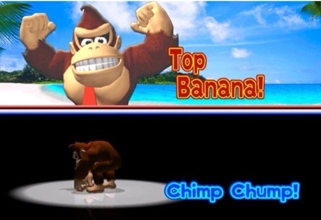 in this life you’re either a top banana or a chimp chump