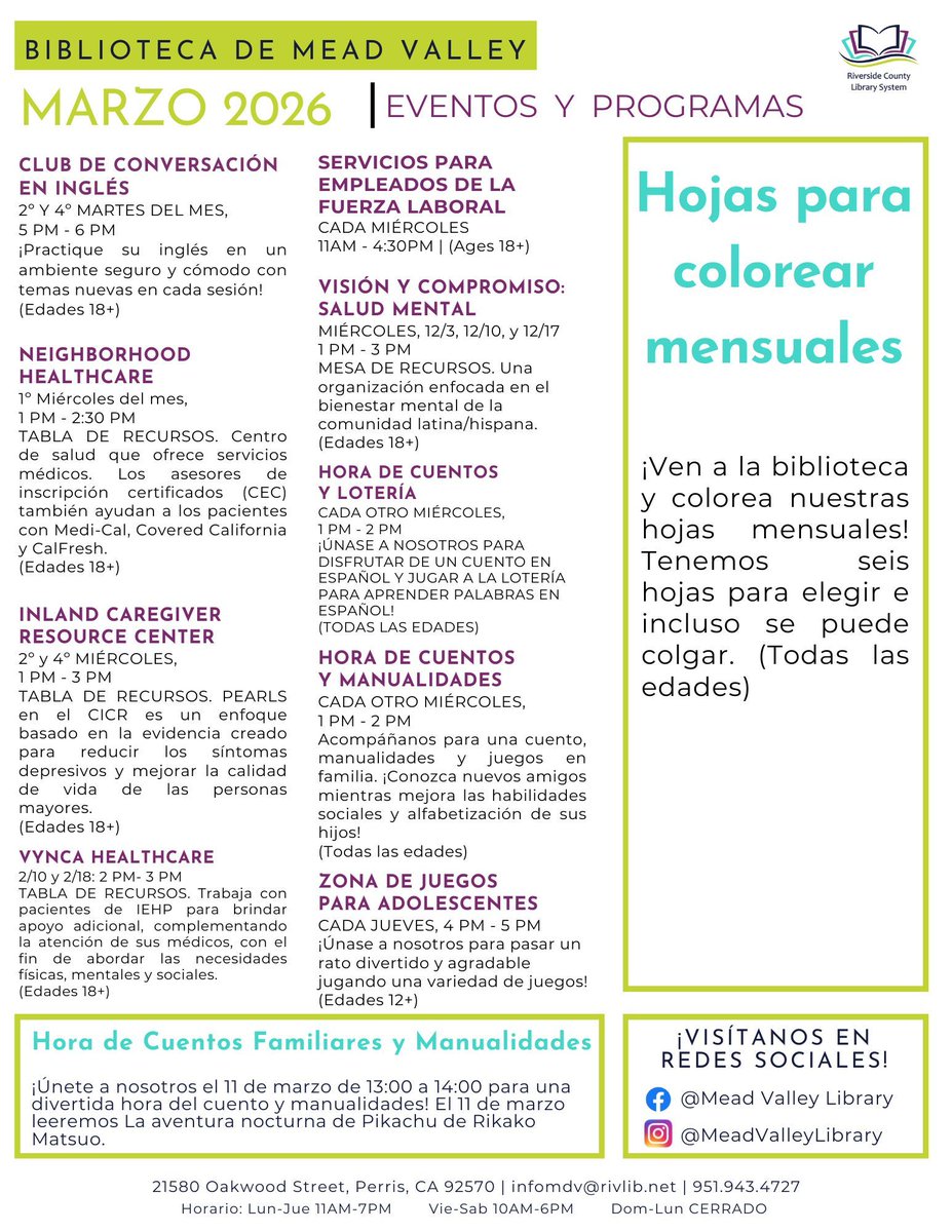 Mead Valley Library tweet media