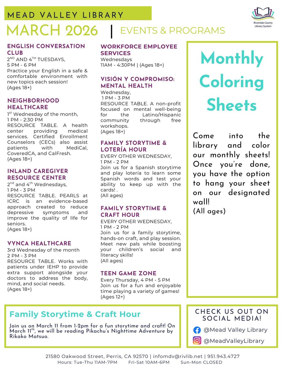 Mead Valley Library tweet media